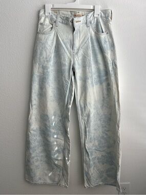 Levi's Light Blue Tie-Dye Wide Leg Jeans